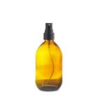 50ML Amber Glass Generic Bottle With Atomiser Spray - Black 28 410