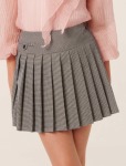 Alberta Teen Pleat MINI Skirt - 16 Mocha Check