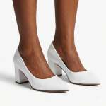 Madison Ladies Court - White Patent - 8
