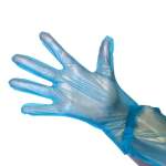 Blue Tpe Gloves - Box Of 100 - Blue Large