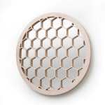 Honeycomb Round Mirror