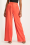 Sadie Satin Wide Leg Pant - Red - XS