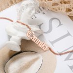 CNE107500RG Personalized Name Necklace Rose Gold Plated 925 Sterling Silver
