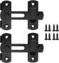 2PCS Stainless Steel Barn Door Latch Lock Set For Gate And Window Security