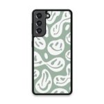 Custom Printed Tpu Cases - Samsung Galaxy S21 Samsung Galaxy S21 5G & 39 Green Smiley& 39 By