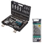 Alpen Bort Socket Set 95 Piece & Sprint Master Drill Bits 6 Piece