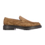 Suede Derby Loafers -stone