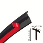 Car Rubber Seal Strip For Fender Flare Arch Small Slanted T-type Seal Edge Gap Strips Waterproof Soundproof Protection