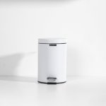 Moretti Matt Finish 3L Pedal Bin - White