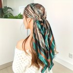 89.92CM Stylish Paisley Printed Square Scarf Retro Satin Sunscreen Headscarf Outdoor Decorative Sport Head Wrap For Women