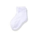 Half-cushion Quarter Seamless Socks - White - Medium