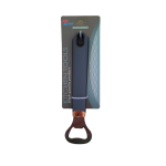 Grip Bottle Opener - Grey black Stainless Steel Flat Bottle Opener