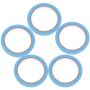 5 Rolls Colored Masking Tape Diy Craft Paper Adhesive Tape Blue 1CM X 20M