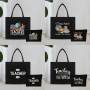 Teacher Appreciation Canvas Tote And Pouch Set Shoulder Bag And Cosmetic Bag Fashionable Lightweight Travel Beach Bag