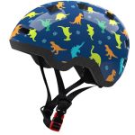 Toddler Bike Helmet 6M-2.5 Years Old- With 12 Vents & Dual Liner 0.16"+0.28" - Adjustable Dial Fit 45-49CM XS DINOSAUR2