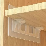 Easy-install Adhesive Shelf Brackets - No-drill Space-saving Organizer For Kitchen & Closet 2 4 8PCS