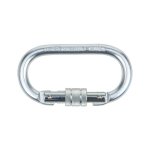 Locking Carabiner Oval With Screw Locking Device