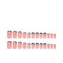 24PCS Zebra French Tip Press On Nails