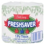Fresha Fresh Saver Econo 1PLY 500 Sheets Toilet Paper