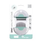 M-pets 2 In 1 MINI Pet Comb For Short Hair - Green