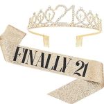 21ST Birthday Crown & 21ST Sash