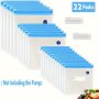 22PCS Reusable Sous Vide Bags Vacuum Sealer Bags Sealed Food-grade Household Packaging Bags Reusable Vacuum Food Storage Bags With 3 Size Vacuum Food Bags