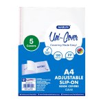 Marlin Adjustable Book Covers A4 5'S 120 Micron - Pack Of 10