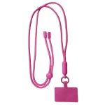 Multi-use Adjustable Nylon Strap Crossbody Lanyard - Hot Pink