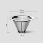 Coffee Accessories Stainless Steel Coffee Funnel Fine 300 Mesh