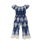 Denim Embroidered Jumpsuit 3-4Y