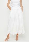 Edit Embroidered Midi Skirt - Dusty Ecru