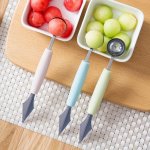 1PC Stainless Steel Fruit Ball Digger Reusable Watermelon Spoon Creative Melon Baller Scoop Watermelon Ball Scoop Watermelon Sco
