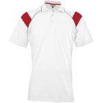 Mens Score Golf Shirt White Red