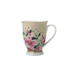 Maxwell & Williams 300ML T's & C's Silk Road Footed Mug White