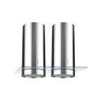Falco 120CM Stainless Steel Double Cylinder Island Extractor - FAL-120-IRS