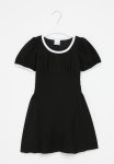 PoP Candy Contrast Asymmetrical Dress - White