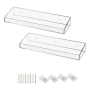 Acrylic Wall Mounted Floating Shelves - Set Of 2