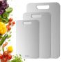 Titanium Cutting Board Set Of 3 100% Double-sided Titanium Cutting Boards For Kitchen Dishwasher Safe Non-toxic Chopping Boards For Meat Vegetables