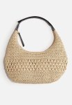 Straw Shoulder Bag - Light Beige