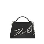 K signature Medium Crossbody Bag -black nickel