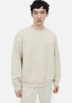 Relaxed Fit Sweatshirt - Light Beige
