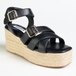 Madison Marissa Wedge - Black - 8