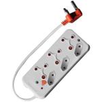 6 Way Surge Multiplug 3X3PIN + 3XEURO