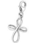 C154-C2508 - 925 Sterling Silver Cross Charm Dangle