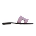 Cut-out Slip On Sandals -purple