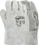 Pioneer 2.5" Chrome Leather Wrist Length Fleece Lined - White