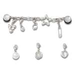 Removable Punk Silver Charm Chain Jibbitz - Multi Osfa
