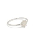Sterling Silver Cubic Zirconia Faux Opal Star Ring - S m