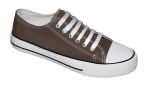 Ladies Casual Canvas Sneakers - Military Green