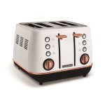 Morphy Richards - Toaster 4 Slice Steel White - 1800W "evoke Rose Gold